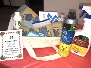 #51 Item: Norwex Basket (soaps, pads, clothes, tote) $200 Value, Deere Glass Cleaner, Degreaser